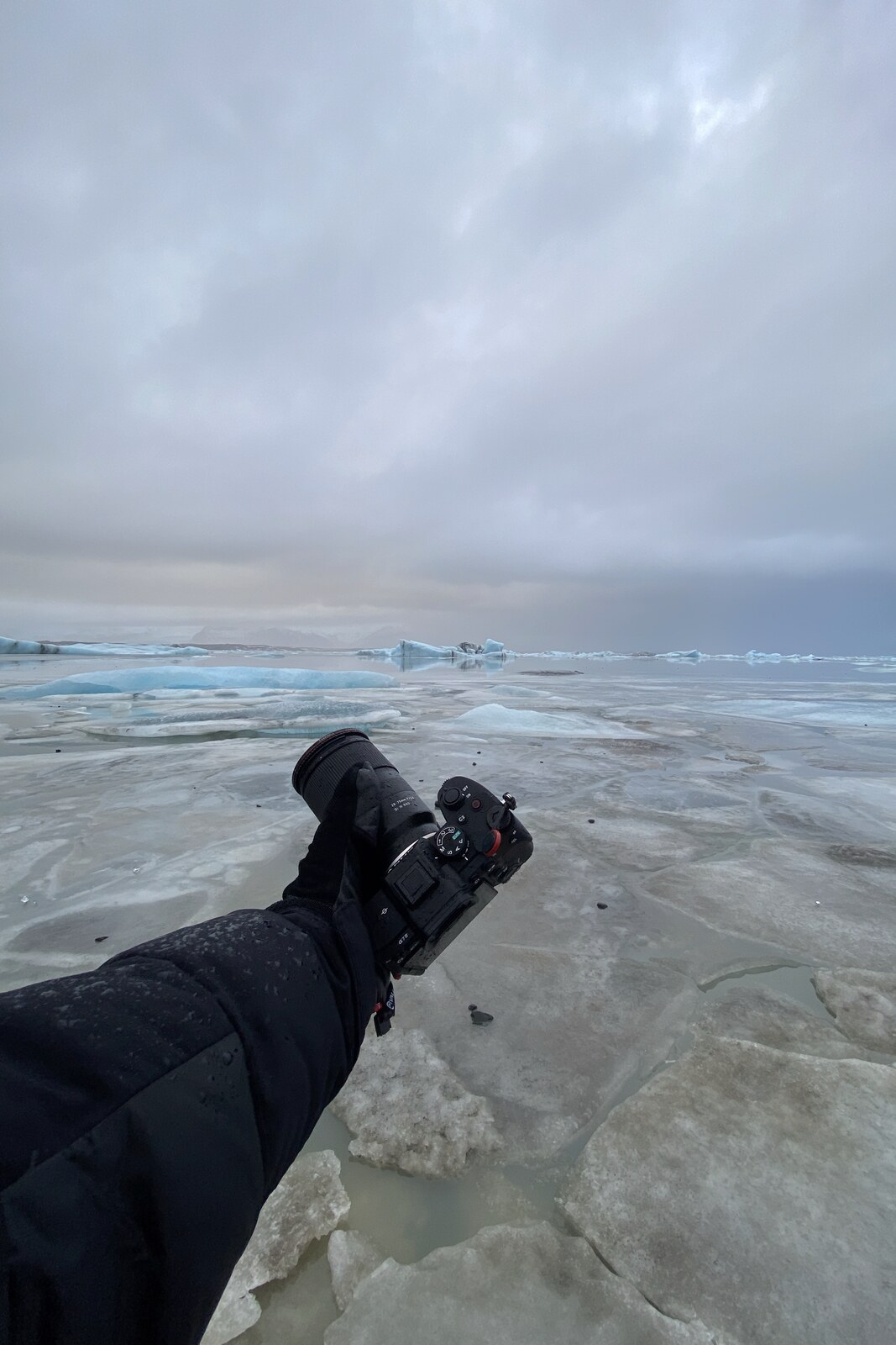 On location · Iceland, frozen shore