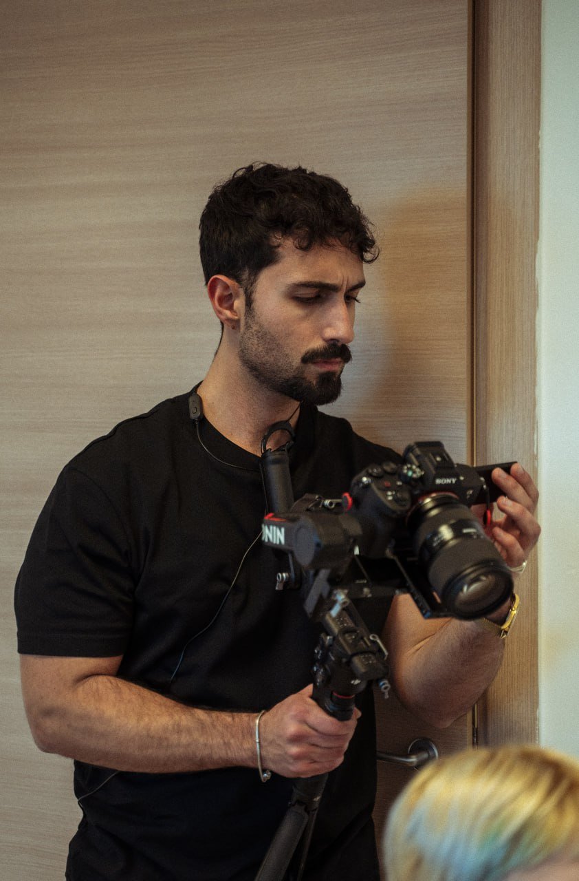 Portrait with camera