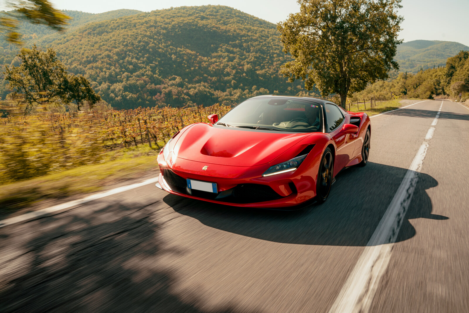 Ferrari on an open road