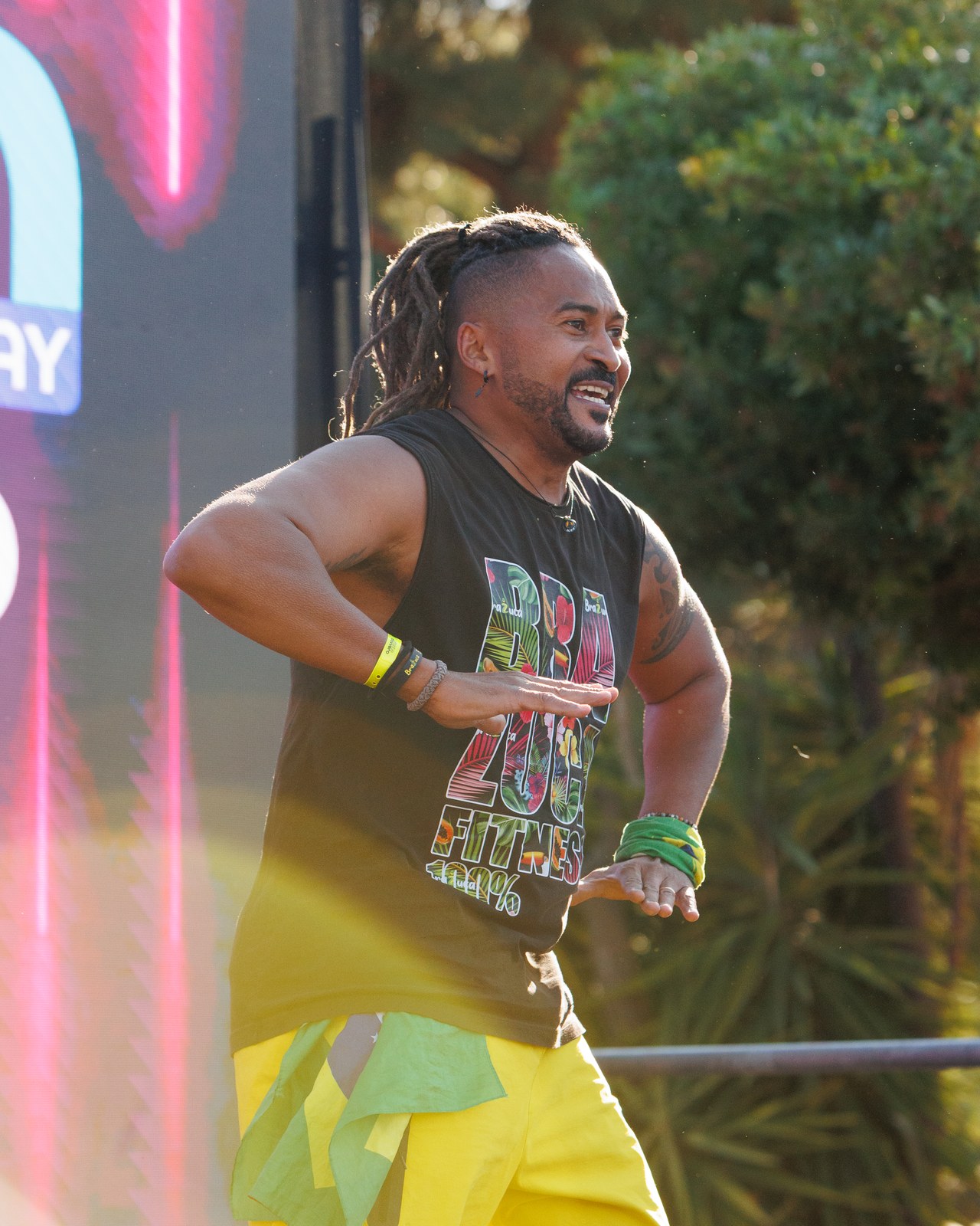 Emotion Fitness — On stage, leading the session